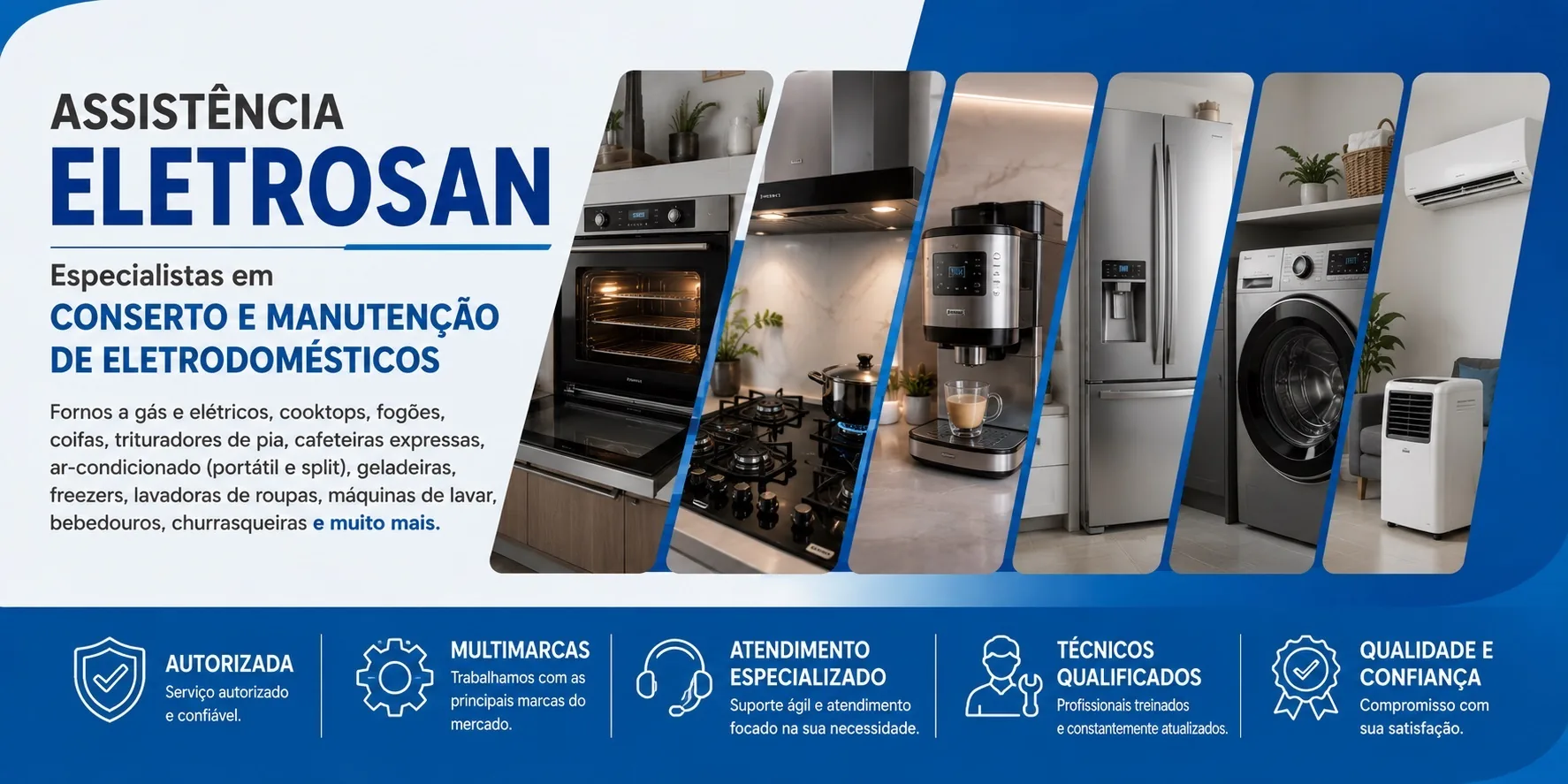 Assistência Eletrosan – conserto e manutenção de eletrodomésticos em Santos